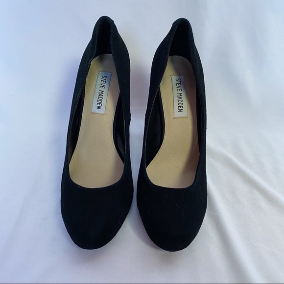 Steve Madden black velvet heels - Picture 4 of 7